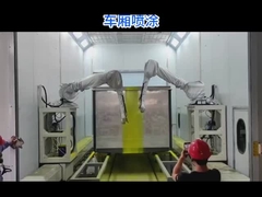 Robôs de pintura Techfly no vagão com eixo lateral 7 para 5 lados